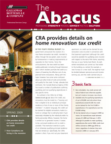 Abacus Spring 2009